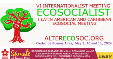 ¡SOCIALISMO O BARBARIE! DEL 9 AL 11 DE MAYO DE 2024 SE CELEBRARÁ EN BUENOS AIRES EL VI ENCUENTRO ECOSOCIALISTA Y EL I ENCUENTRO ECOSOCIALISTA LATINOAMERICANO Y DEL CARIBE