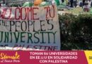 TOMAN 60 UNIVERSIDADES EN EE.UU. EN SOLIDARIDAD CON PALESTINA