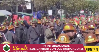 IV INTERNACIONAL: ¡SOLIDARIDAD CON LOS TRABAJADORES Y CAMPESINOS DE BOLIVIA!